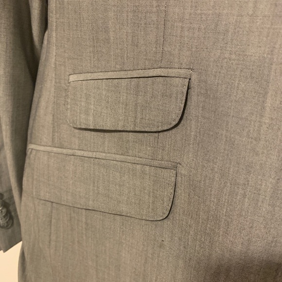 Ben Sherman Gray 2 button wool suit - Picture 6 of 6